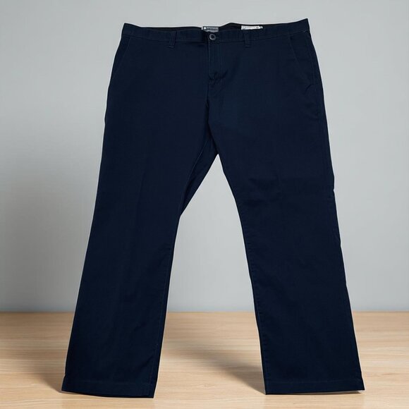Volcom Mens Pants 46x32 Modern Fit Navy Stretch Chino Repreve Casual Streetwear - Picture 1 of 10